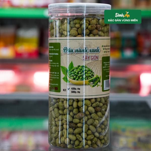 Đậu nành xanh sấy giòn 450g