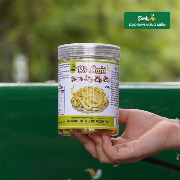 Vỏ bưởi chanh dây sấy dẻo 250g