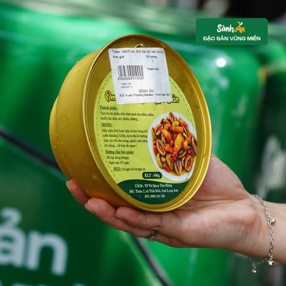 Trám xanh om ba chỉ lợn bản 400g 4