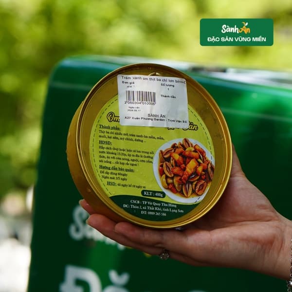 Trám xanh om ba chỉ lợn bản 400g 2