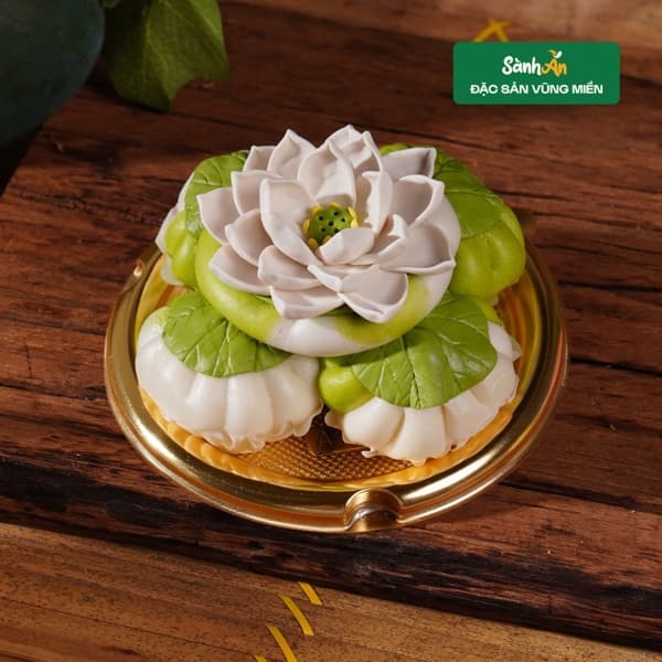 Bánh bao hoa sen nhân cốm 2