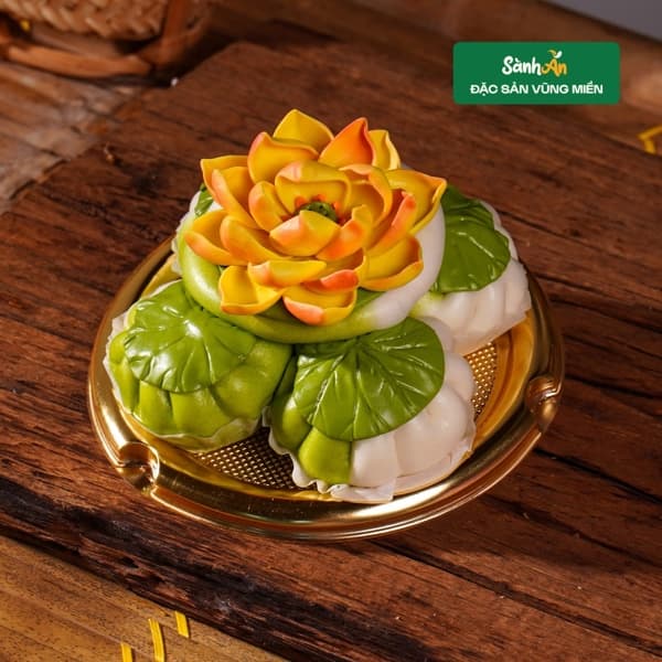 Bánh bao hoa sen nhân cốm 3