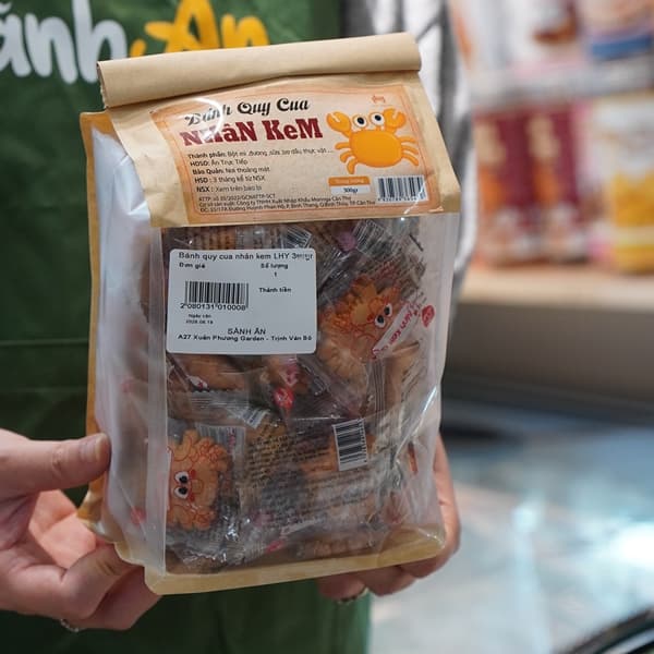 Bánh quy cua nhân kem LHY 300gr 2