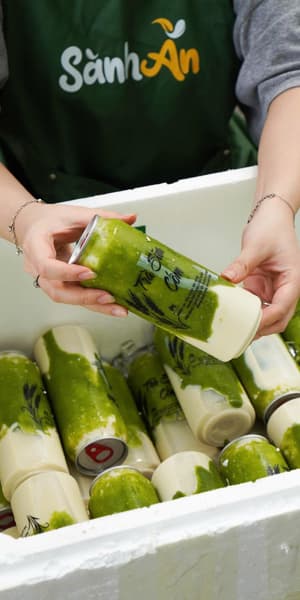 Trà sữa cốm xào 500ml 2