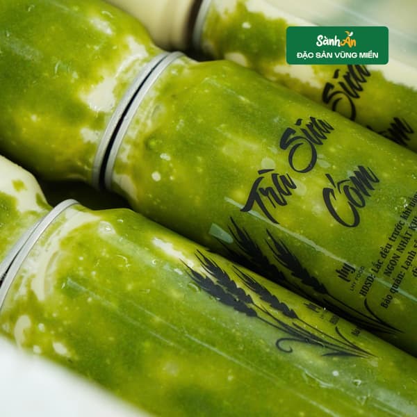 Trà sữa cốm xào 500ml 3