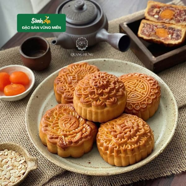 Bánh trung thu Quang Hưng nhân thập cẩm xá xíu 200g 2
